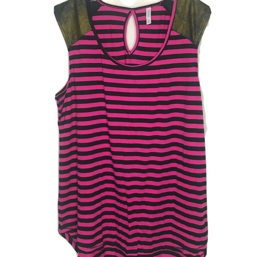 Xhilaration Sleeveless Tank Top Striped Plus Size
